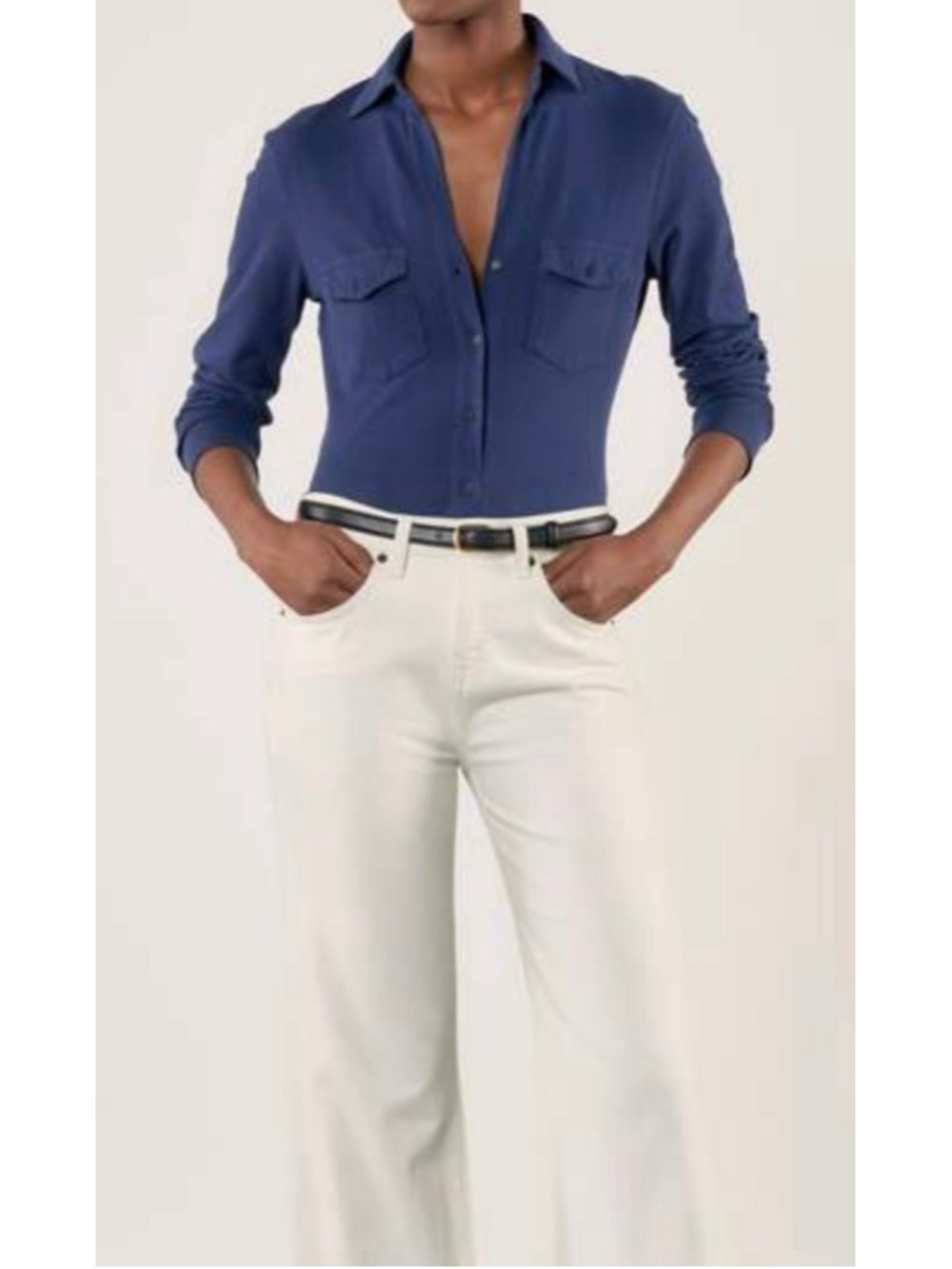 Nili Lotan Liam Shirt Women’s Size Medium Quiet Luxury Classic